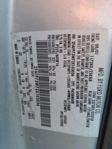 Photo 10 from auction – 2002 FORD CROWN VICT with VIN 2FAFP73W72X103036