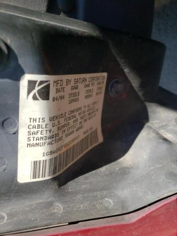 Photo 10 from auction – 2004 SATURN ION with VIN 1G8AG52F64Z193717