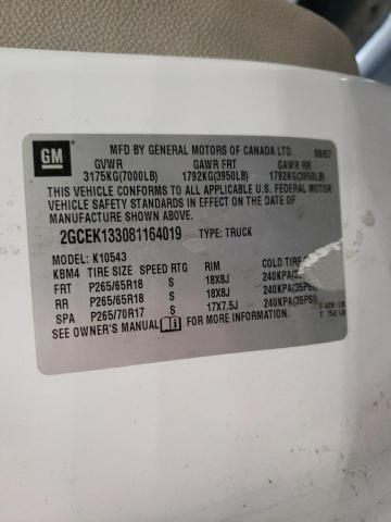 Photo 10 from auction – 2008 CHEVROLET SILVERADO with VIN 2GCEK133081164019