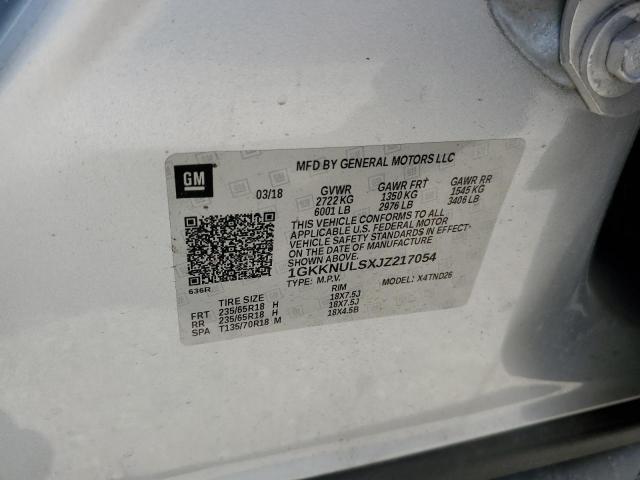 Photo 10 from auction – 2018 GMC ACADIA SLT with VIN 1GKKNULSXJZ217054