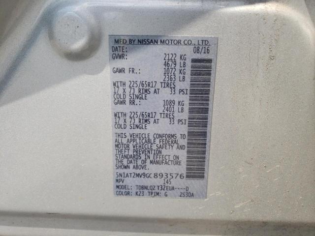 Photo 10 from auction – 2016 NISSAN ROGUE S with VIN 5N1AT2MV9GC893576