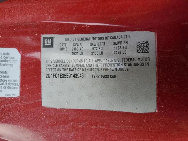 Photo 10 from auction – 2014 CHEVROLET CAMARO LT with VIN 2G1FC1E35E9143946
