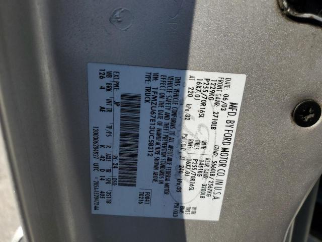 Photo 10 from auction – 2003 FORD EXPLORER S with VIN 1FMZU67E13UC58312