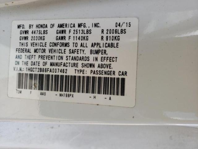 Photo 10 from auction – 2015 HONDA ACCORD EXL with VIN 1HGCT2B86FA007462