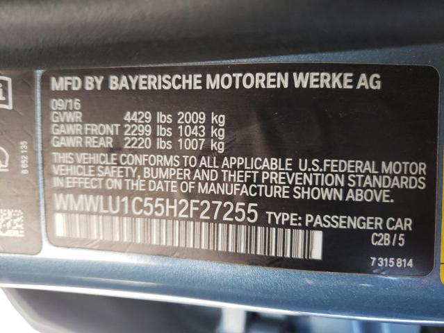 Photo 10 from auction – 2017 MINI COOPER CLU with VIN WMWLU1C55H2F27255