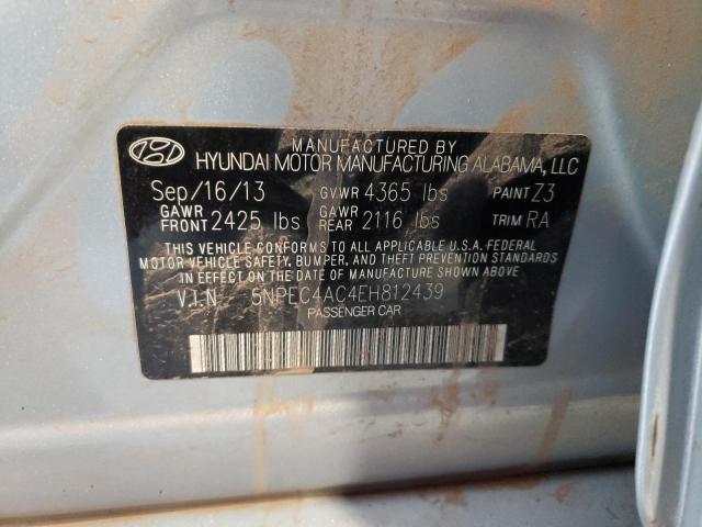 Photo 10 from auction – 2014 HYUNDAI SONATA SE with VIN 5NPEC4AC4EH812439