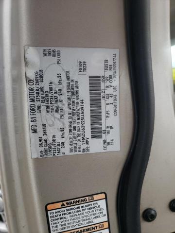 Photo 10 from auction – 2005 FORD EXPLORER X with VIN 1FMZU63K25UA09144