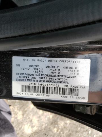 Photo 10 from auction – 2013 MAZDA 3 I with VIN JM1BL1MP3D1773462