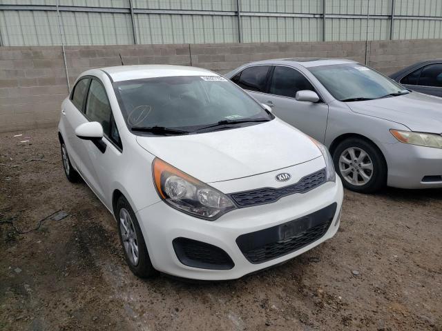 KIA RIO LX 2014 with VIN KNADM5A37E6376837 - Photo from auction