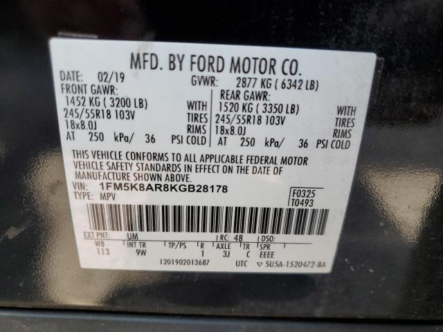 Photo 10 from auction – 2019 FORD EXPLORER P with VIN 1FM5K8AR8KGB28178