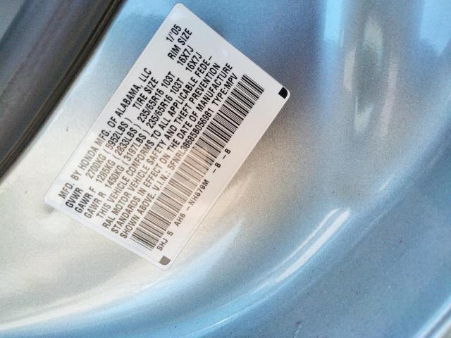 Photo 10 from auction – 2005 HONDA ODYSSEY EX with VIN 5FNRL38685B056981