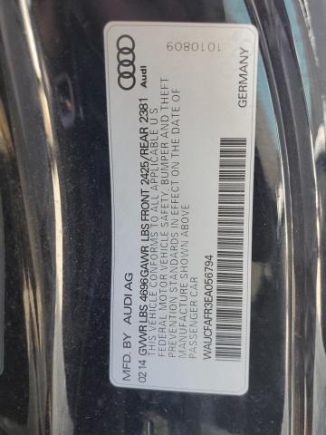 Photo 10 from auction – 2014 AUDI A5 PREMIUM with VIN WAUCFAFR3EA056794
