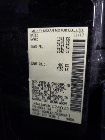 Photo 10 from auction – 2011 NISSAN ALTIMA BAS with VIN 1N4AL2AP3BC124032