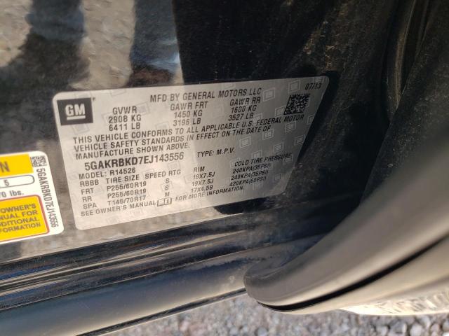 Photo 10 from auction – 2014 BUICK ENCLAVE with VIN 5GAKRBKD7EJ143556