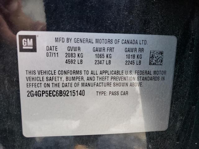Фото 10 с аукциона – 2011 BUICK REGAL CXL с VIN 2G4GP5EC6B9215140
