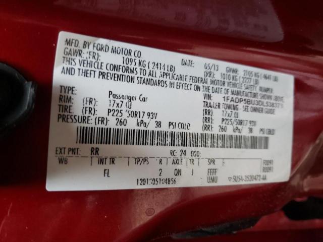 Photo 10 from auction – 2013 FORD C-MAX SEL with VIN 1FADP5BU3DL538373