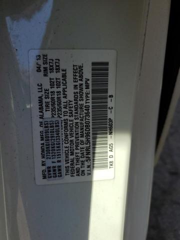 Photo 10 from auction – 2013 HONDA ODYSSEY TO with VIN 5FNRL5H96DB073640