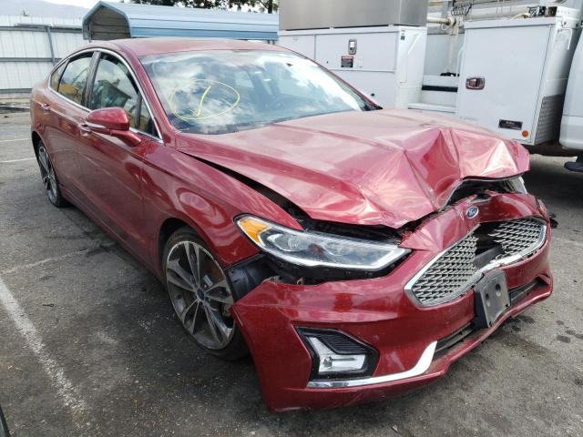 Photo 1 from auction – 2019 FORD FUSION TIT with VIN 3FA6P0D98KR242896