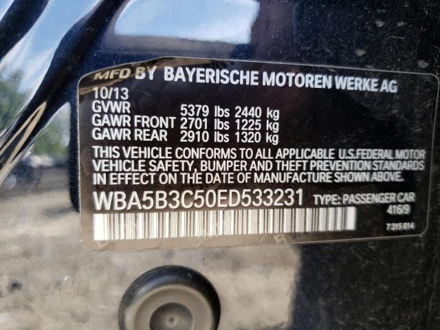 Photo 10 from auction – 2014 BMW 535 XI with VIN WBA5B3C50ED533231