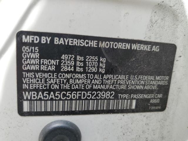 Photo 10 from auction – 2015 BMW 528 I with VIN WBA5A5C56FD523982
