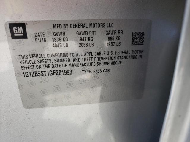 Photo 10 from auction – 2016 CHEVROLET MALIBU LS with VIN 1G1ZB5ST1GF201993