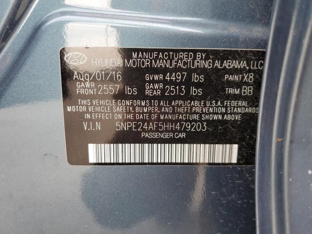 Photo 10 from auction – 2017 HYUNDAI SONATA SE with VIN 5NPE24AF5HH479203