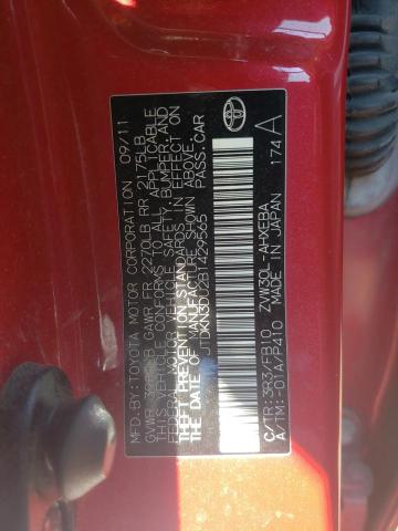 Photo 10 from auction – 2011 TOYOTA PRIUS with VIN JTDKN3DU2B1429565