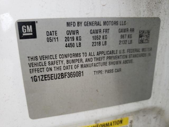 Photo 10 from auction – 2011 CHEVROLET MALIBU LTZ with VIN 1G1ZE5EU2BF369081