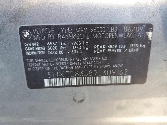Photo 10 from auction – 2009 BMW X5 XDRIVE4 with VIN 5UXFE83589L309162