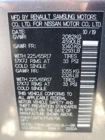 Photo 10 from auction – 2020 NISSAN ROGUE S with VIN KNMAT2MTXLP526756