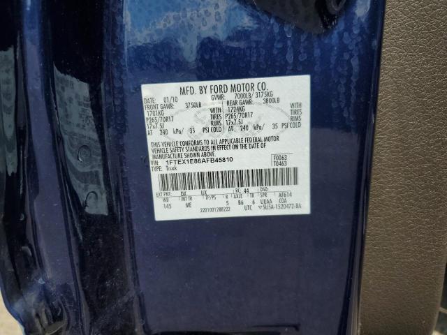 Photo 10 from auction – 2010 FORD F150 SUPER with VIN 1FTEX1E86AFB45810
