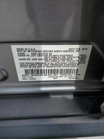 Photo 10 from auction – 2014 MITSUBISHI OUTLANDER with VIN 4A4AP3AU5EE024638