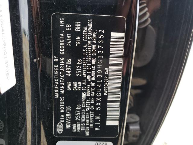 Photo 10 from auction – 2017 KIA OPTIMA EX with VIN 5XXGU4L39HG137352