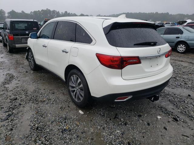 Photo 3 from auction – 2016 ACURA MDX TECHNO with VIN 5FRYD3H45GB003809