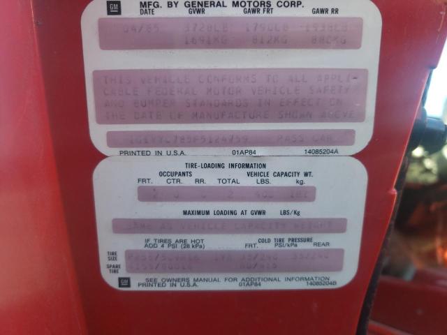 Photo 10 from auction – 1985 CHEVROLET CORVETTE with VIN 1G1YY0785F5124759