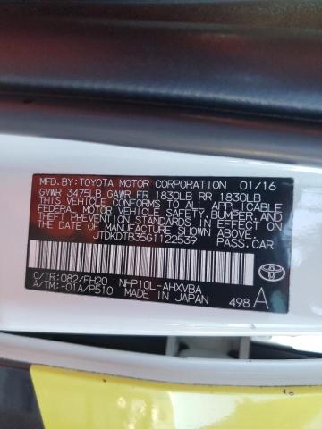 Photo 10 from auction – 2016 TOYOTA PRIUS C with VIN JTDKDTB35G1122539