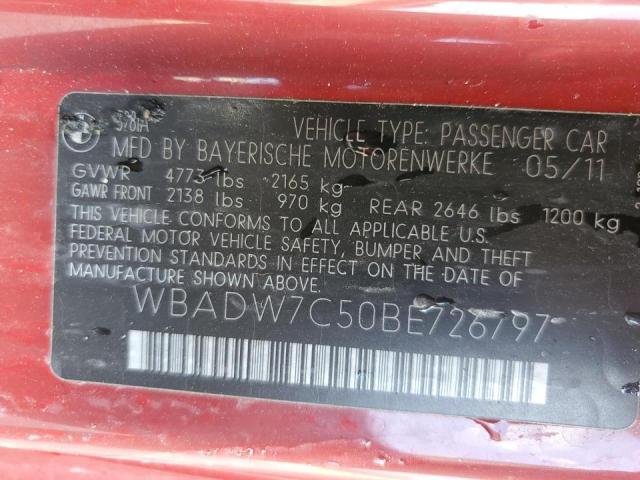 Photo 10 from auction – 2011 BMW 328 I SULE with VIN WBADW7C50BE726797