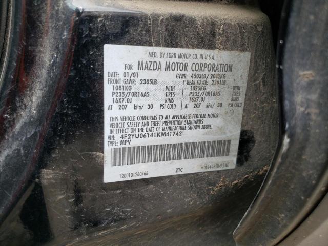 Photo 10 from auction – 2001 MAZDA TRIBUTE DX with VIN 4F2YU06141KM41742