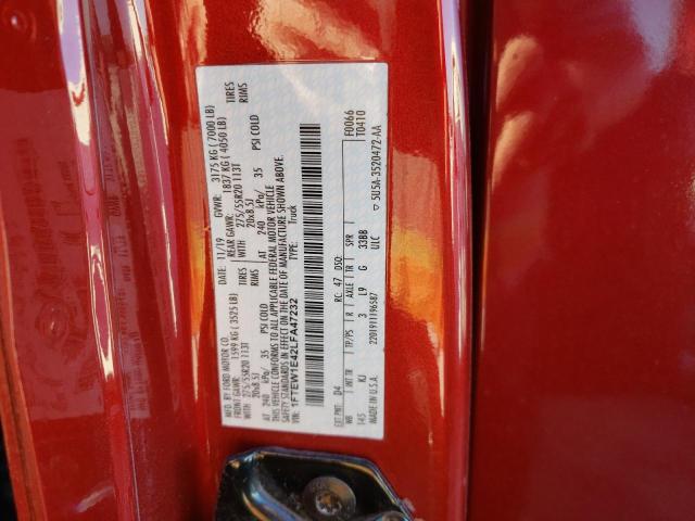 Photo 10 from auction – 2020 FORD F150 SUPER with VIN 1FTEW1E42LFA47232