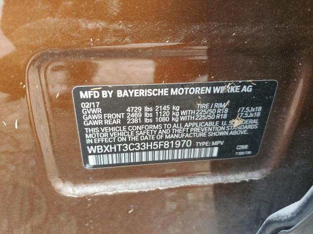 Photo 10 from auction – 2017 BMW X1 XDRIVE2 with VIN WBXHT3C33H5F81970