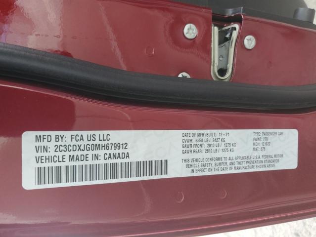 Photo 10 from auction – 2021 DODGE CHARGER SX with VIN 2C3CDXJG0MH679912