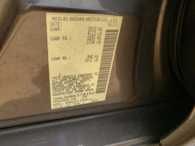 Photo 10 from auction – 2013 NISSAN ALTIMA 2.5 with VIN 1N4AL3AP8DN578192