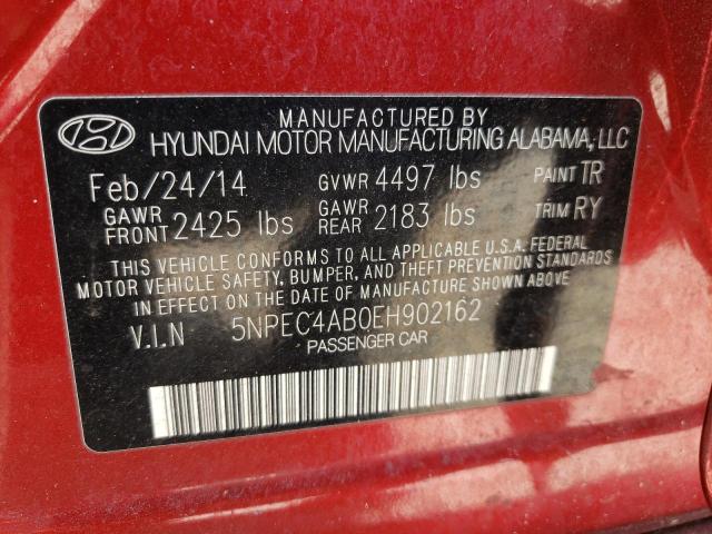 Photo 10 from auction – 2014 HYUNDAI SONATA SE with VIN 5NPEC4AB0EH902162