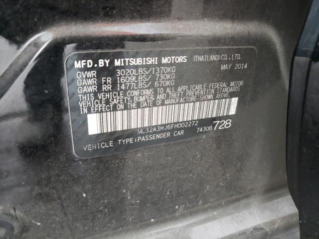 Photo 10 from auction – 2015 MITSUBISHI MIRAGE DE with VIN ML32A3HJ6FH002272