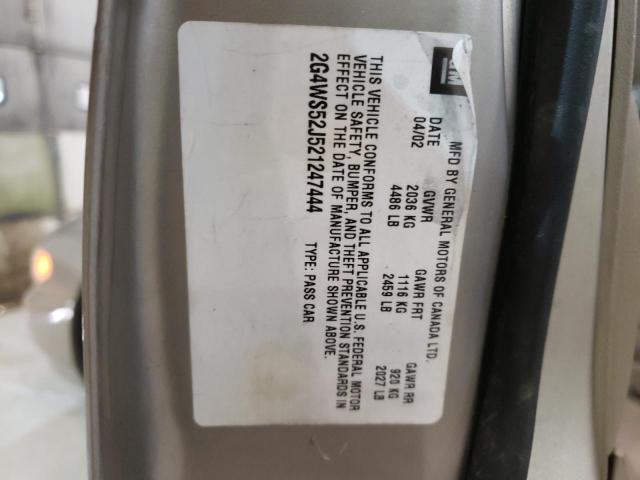 Photo 10 from auction – 2002 BUICK CENTURY CU with VIN 2G4WS52J521247444