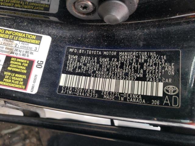 Photo 10 from auction – 2016 TOYOTA COROLLA L with VIN 2T1BURHE6GC623897