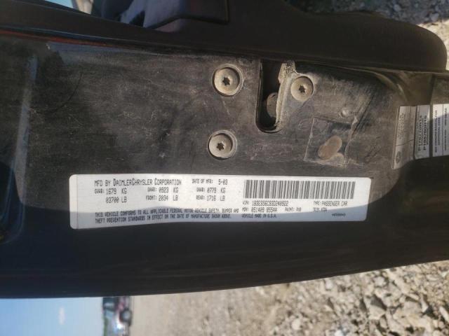 Photo 10 from auction – 2003 DODGE NEON with VIN 1B3ES56C93D240922