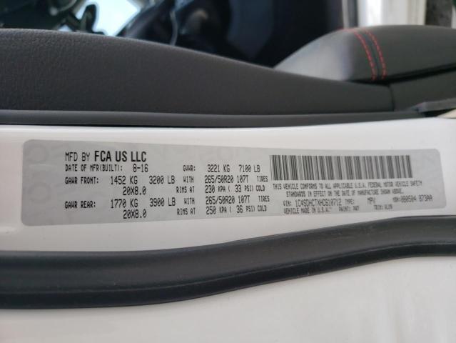 Photo 10 from auction – 2017 DODGE DURANGO R/ with VIN 1C4SDHCTXHC610712