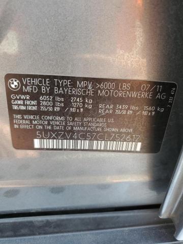 Photo 10 from auction – 2012 BMW X5 XDRIVE3 with VIN 5UXZV4C57CL752612
