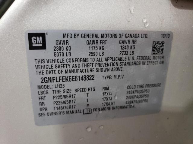 Photo 10 from auction – 2014 CHEVROLET EQUINOX LT with VIN 2GNFLFEK6E6148822